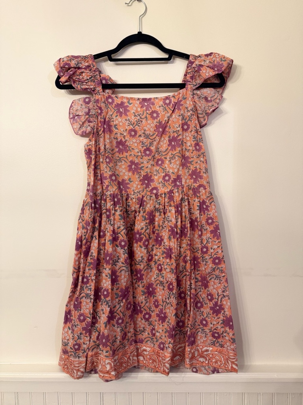 Floral Ruffle-Sleeve Casual Dress - Feminine Everyday Style